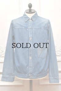 MAATEE＆SONS　" LIGHT OZ DENIM PLEATED BLOUSE "　col.Fade Indigo