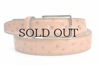 Le Yucca's　" Y08/26 - OSTRITCH BELT "　col.Cognac