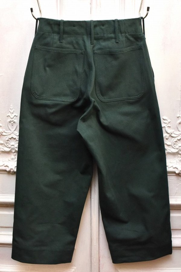 画像3: TUKI　" wide work pants "　col.forest(50)