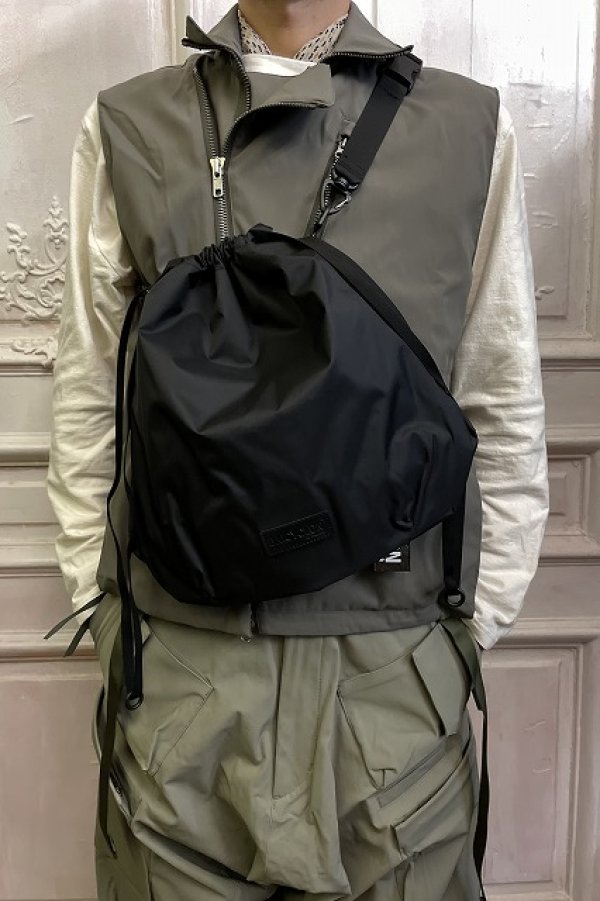 画像6: BAICYCLON by Bagjack 　" DRAWSTRING BAG - LARGE "　col.Black