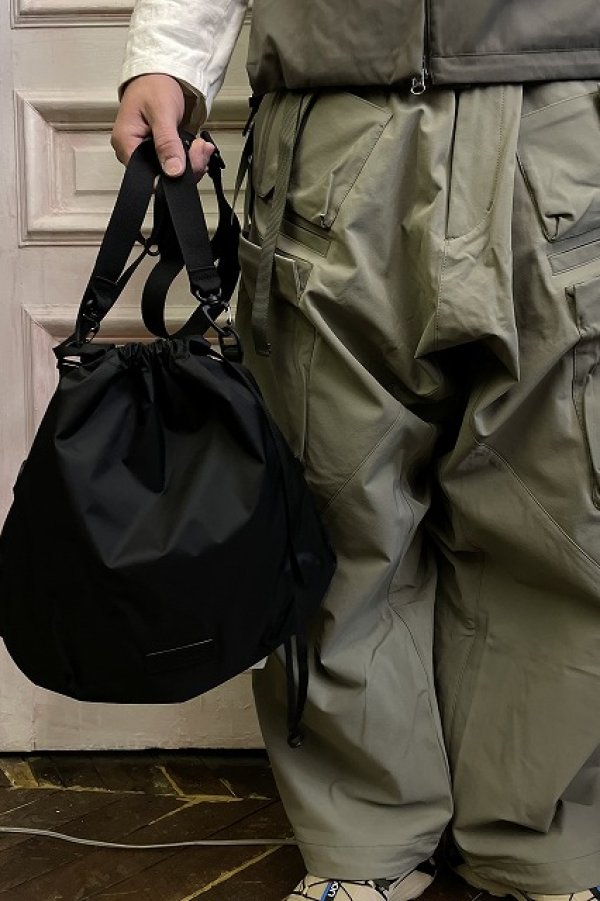 画像7: BAICYCLON by Bagjack 　" DRAWSTRING BAG - LARGE "　col.Black