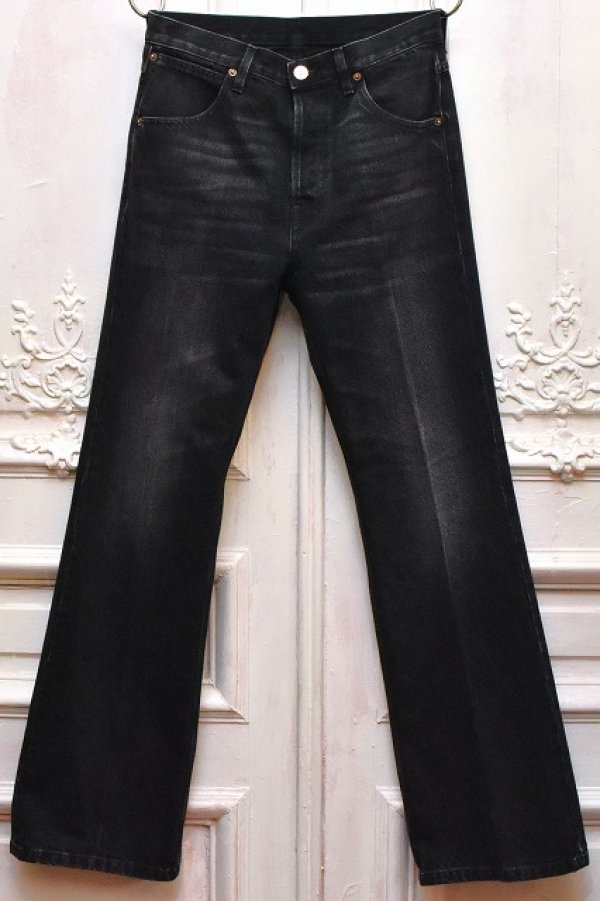画像1: HUSBANDS　" Flared High Waisted Jeans in Denim  "　col.Washed Black