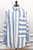 画像1: S.S Daley　" Denton - Long Sleeve Shirt "　col.Blue/White (1)