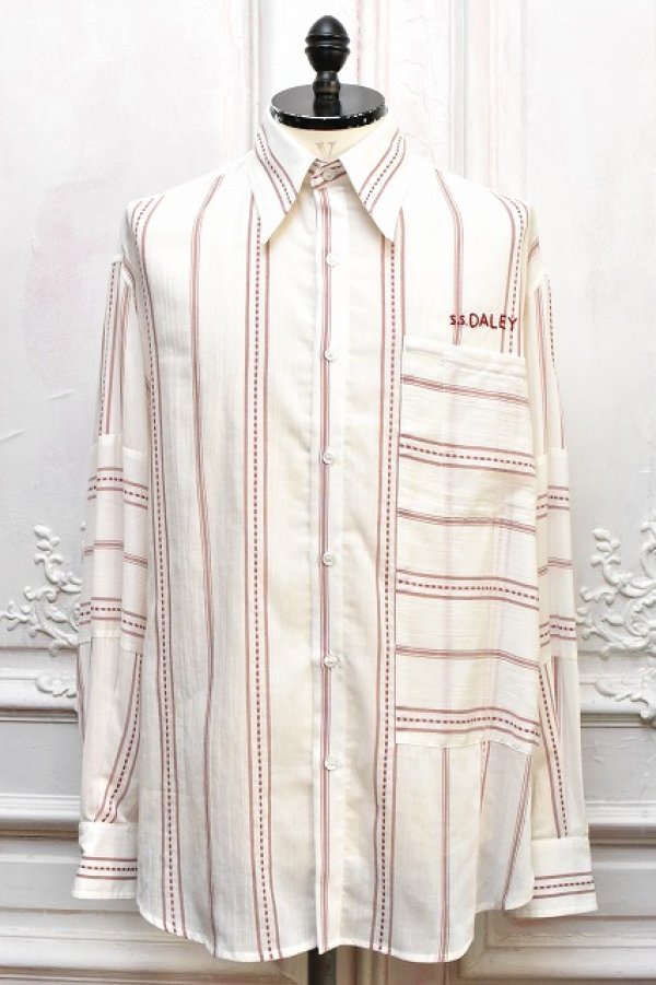 画像1: S.S Daley　" Jupp - Long Sleeve Shirt "　col.Burgundy/White
