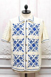 S.S Daley　" Crochet Shirt "　col.Blue/White