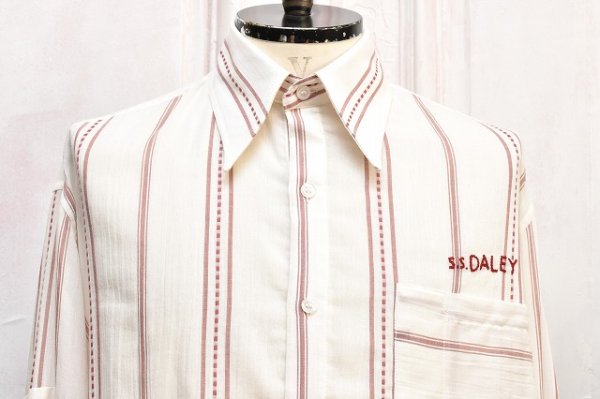 画像2: S.S Daley　" Jupp - Long Sleeve Shirt "　col.Burgundy/White