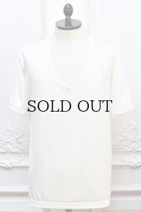 MAATEE＆SONS　" SILK U NECK UNDERWEAR "　col.White