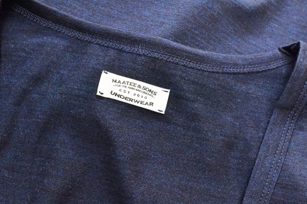 画像3: MAATEE＆SONS　" SILK U NECK UNDERWEAR "　col.Navytop