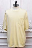 画像1: MAATEE＆SONS　" Pocket Tee - Washable silk "　col.Custard (1)