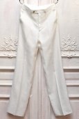 画像1: HUSBANDS　" High Waisted Trousers - Wide Leg "　col.White (1)