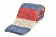 画像1: m's braque　" Knit Tie - Vintage "　col.Red Ivory Blue (1)