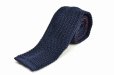 画像1: m's braque　" Knit Tie - Vintage "　col.Navy Burgundy (1)