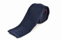 m's braque　" Knit Tie - Vintage "　col.Navy Burgundy