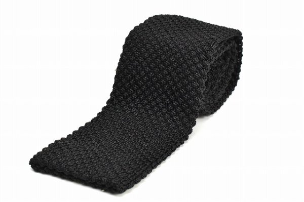 画像1: m's braque　" Knit Tie - Vintage "　col.Black