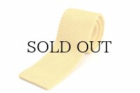m's braque　" Knit Tie - Vintage "　col.Yellow