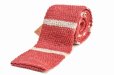 画像1: m's braque　" Knit Tie - Vintage "　col.Red Ivory (1)