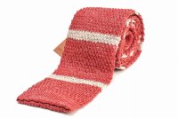 m's braque　" Knit Tie - Vintage "　col.Red Ivory