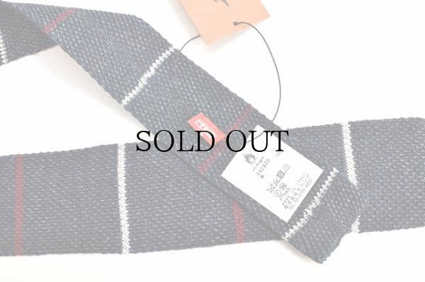 画像3: m's braque　" Knit Tie - Vintage "　col.Navy white Burgundy