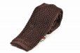 画像1: m's braque　" Knit Tie - Vintage "　col.Brown Navy (1)