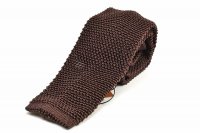 m's braque　" Knit Tie - Vintage "　col.Brown Navy