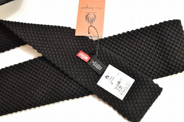 画像3: m's braque　" Knit Tie - Vintage "　col.Black