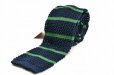 画像1: m's braque　" Knit Tie - Vintage "　col.Navy Green (1)