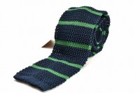 m's braque　" Knit Tie - Vintage "　col.Navy Green