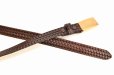 画像2: Taiga Takahashi　" BASKETWEAVE PATTERN BELT "　col.Double Mud Dayd Brown (2)