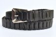 画像1: il micio　" BOHO BELT - vintage french buckle"　col.NERO (1)