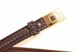 画像3: Taiga Takahashi　" BASKETWEAVE PATTERN BELT "　col.Double Mud Dayd Brown (3)