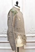 画像6: KHOKI　" Fringed and destroyed knit "　col.Beige