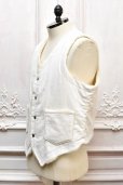 画像2: CLASS　" LONG SLAB CORDUROY VEST "　col.White (2)