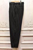 画像4: CLASS　" DORMEUIL ROYAL 11 STRIP PANTS "　col. Black