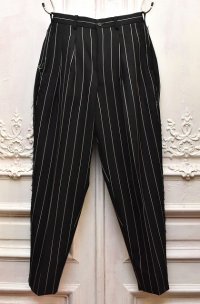 CLASS　" DORMEUIL ROYAL 11 STRIP PANTS "　col. Black