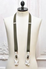 TUKI　" elastic braces "　col.White Olive