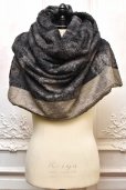 画像1: m's braque　" BOA LONG SNOOD "　col.Misty Sumi-Black (1)