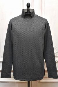 m's braque　" Hi neck Long Sleeve Pullover "　col.Grey