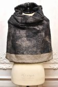 画像2: m's braque　" BOA LONG SNOOD "　col.Misty Sumi-Black (2)