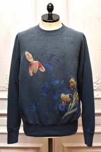 KHOKI　" Vintage finished sweatshirt "　col.Navy