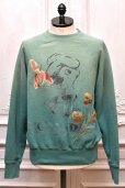 画像1: KHOKI　" Vintage finished sweatshirt "　col.Green (1)