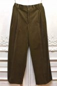 画像1: Cristaseya　"  Double pleated corduroy pants "　col.Light Khaki (1)