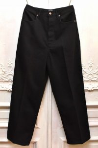 Cristaseya　"  High waisted black denim"　col.Black