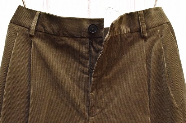 画像2: Cristaseya　"  Double pleated corduroy pants "　col.Light Khaki