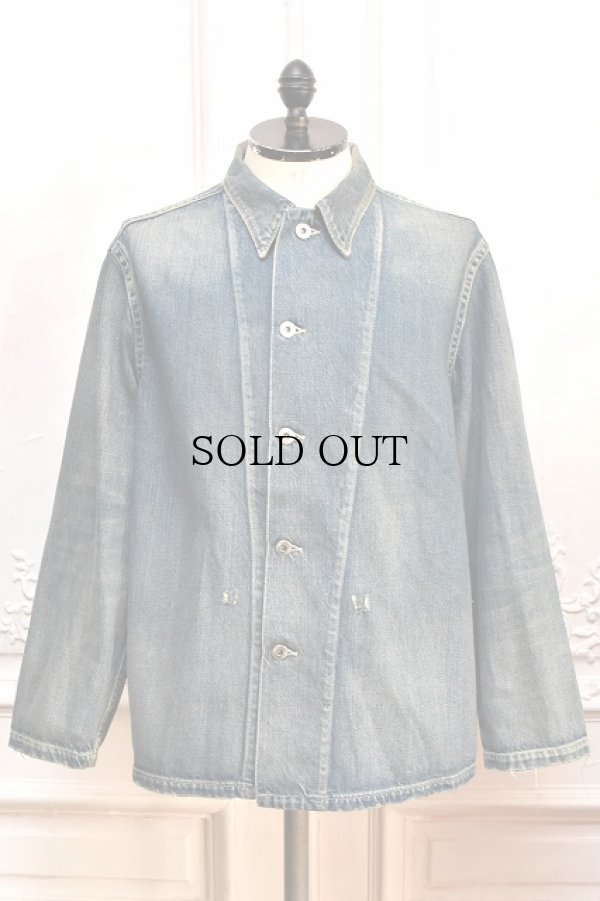 画像1: A.PRESSE　" US Army Vintage Denim Coverall "　col.Indigo
