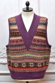 画像1: JAMIESON'S × Kota Gushiken　" Reversed Stich Vest "　col.Purple (1)