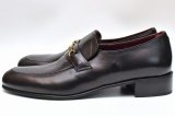 HUSBANDS　" Strap Loafers - Italian Lambskin "　col.Black