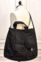 BAICYCLON by Bagjack　" MULTI POCKET 2WAY TOTE - LARGE "　col.Black