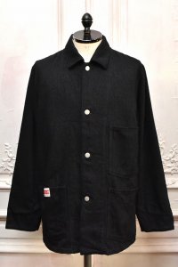 BLACKBIRD　" Coveralls - handpaint "　col.Black-Patchwork