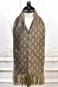 画像1: Fratelli Luigi　" Fringe Silk Jacquard Scarf "　col.Beige (1)