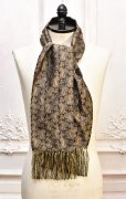 画像3: Fratelli Luigi　" Fringe Silk Jacquard Scarf "　col.Beige (3)